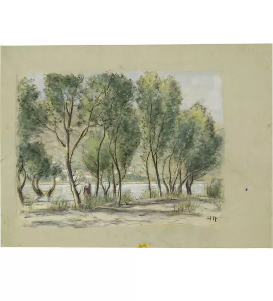 Hans Sturzenegger — Bei Gottlieben am Untersee. - Am Rhein bei Neuhausen — Galerie Kornfeld