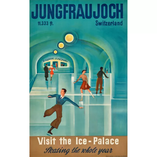 Hans Thöni — "Jungfraujoch - Visit the Ice-Palace".