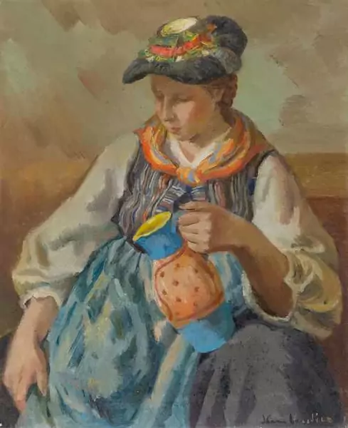 HANS VAUTIER — A Valais girl. — Koller Auktionen