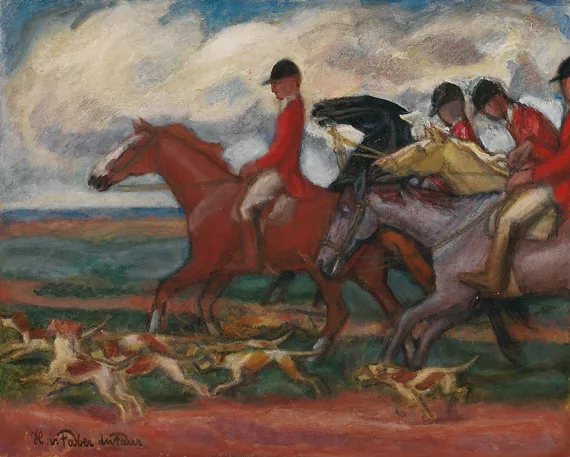 Hans von Faber du Faur — Jagdreiter Schloß Nymphenburg