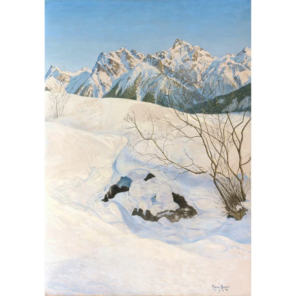 Hans Walter Beyer — WINTERLANDSCHAFT (UNTERENGADIN), 1948WINTER LANDSCAPE (LOWER ENGADINE), 1948