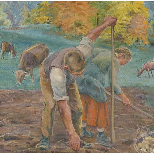 Hans Widmer — Die Kartoffelernte.