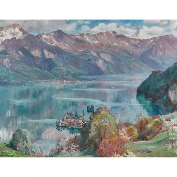 Blick auf Iseltwald und Brienzersee