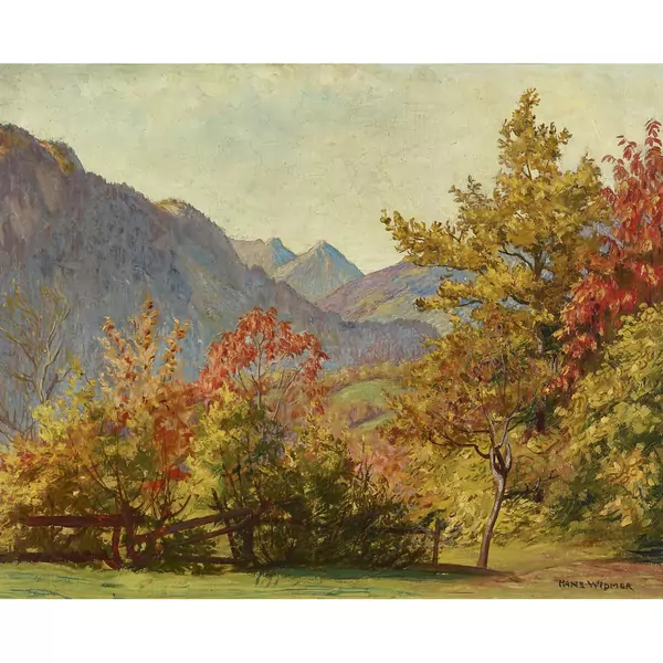 Berglandschaft im Herbst