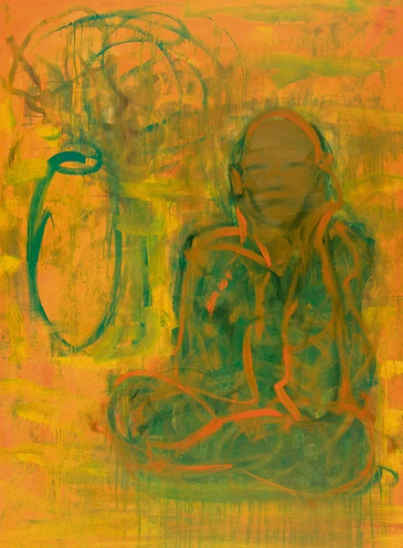 Hans Witschi — Ohne Titel (Die Meditation), 1990