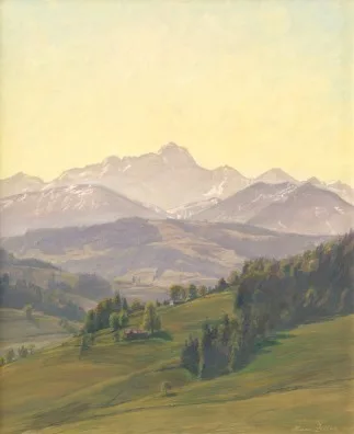 Hans Zeller — Morgensonne. Säntis, 1969