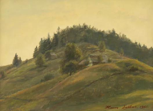Hans Zeller — Sommerabend bei Urnäsch (Windegg), 1961