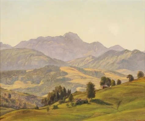 Hans Zeller — Säntislandschaft. Morgensonne, 1950