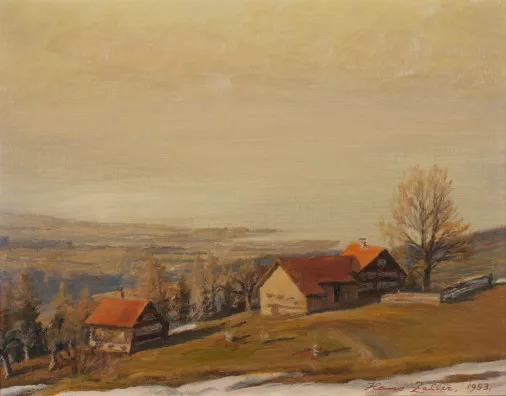 Hans Zeller — Vorfrühlingstag. Vögelinsegg, 1953