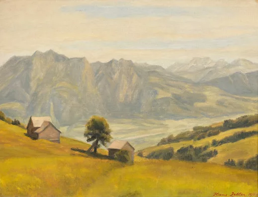 Hans Zeller — Blick ins Rheintal, 1939