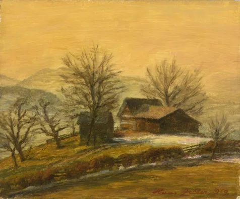 Hans Zeller — Vorfrühlingstag bei Niederteufen, 1959