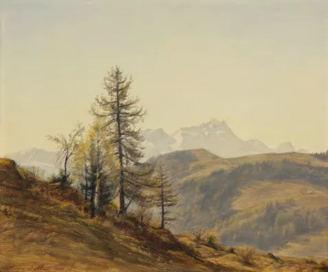 Hans Zeller — Frühlingstag im Appenzellerland (Säntis), 1960
