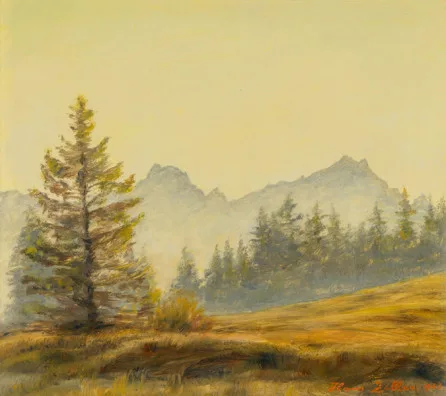 Hans Zeller — Blick auf Säntis und Altmann, 1963