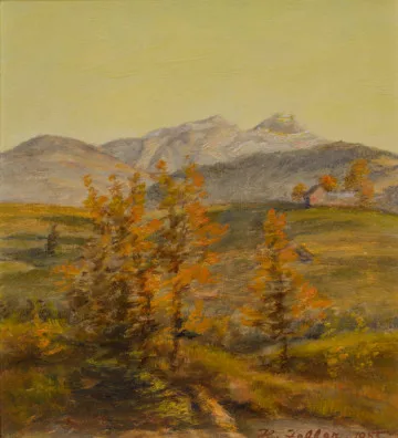 Hans Zeller — Spätherbst. Hoher Kasten und Kamor, 1955