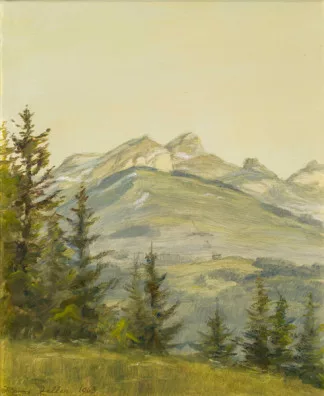 Hans Zeller — Abendstimmung. Hoher Kasten und Kamor, 1963