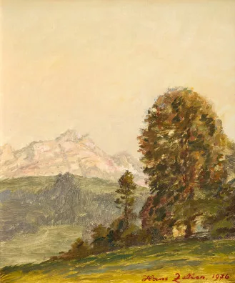Hans Zeller — Säntis. Abendsonne, 1976