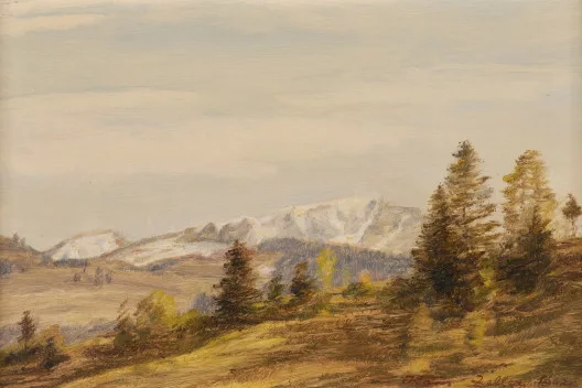 Hans Zeller — Frühlingstag bei Appenzell. Schäfler, 1962