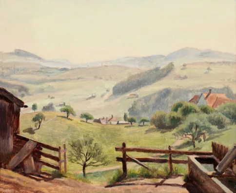 Hans Zeller — Sommermorgen im Appenzellerland, 1935