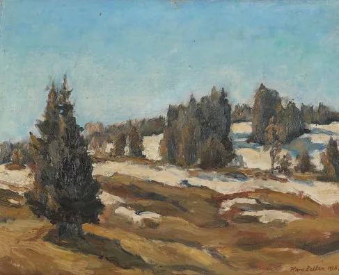 Hans Zeller — Schneeschmelze (Schwägalp), 1926