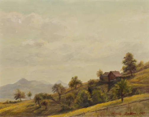Hans Zeller — Sommerabend bei Teufen, 1951
