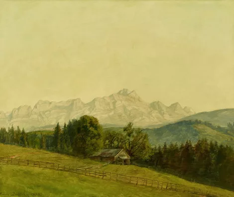 Hans Zeller — Abendsonne. Blick auf den Säntis, 1963