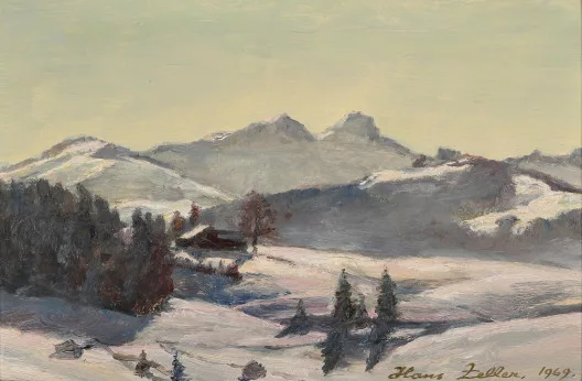 Hans Zeller — Wintertag, Hoher Kasten und Kamor, 1969