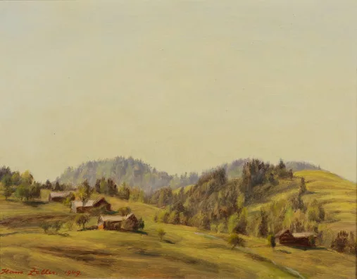 Hans Zeller — Appenzellerlandschaft bei Urnäsch, 1949