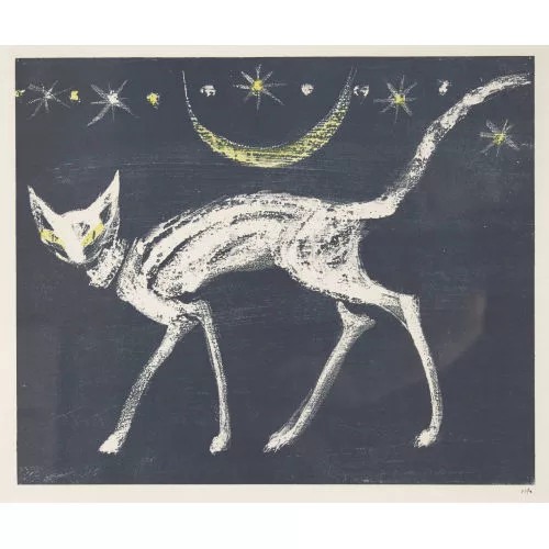 Hans Fischer — "Schreitende Katze".