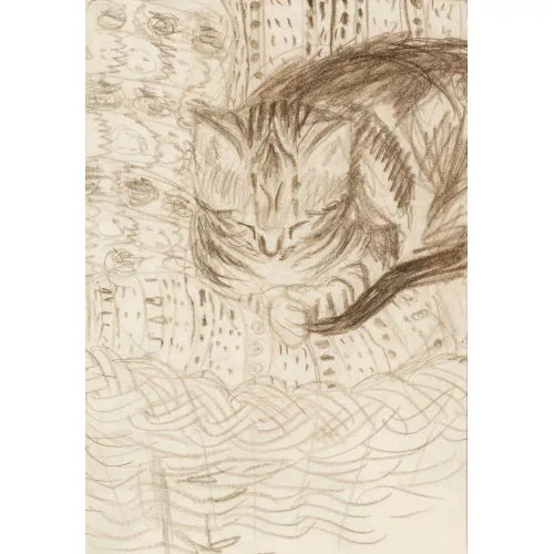 Hans Fischer — Schlafende Katze.