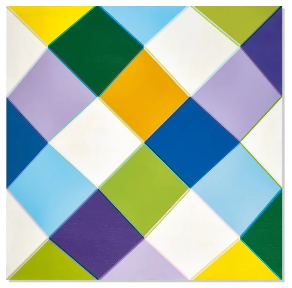 Hans Jörg Glattfelder — Überlappung von drei chromatischen Valenzen, 1974