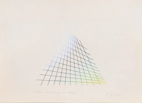 Hans Jörg Glattfelder — Studio cromatico per metafora, 1977