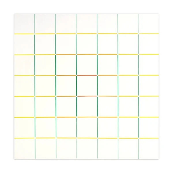 Hans Jörg Glattfelder — Ortogonales Netz mit negativen Diagonalen I, 1973