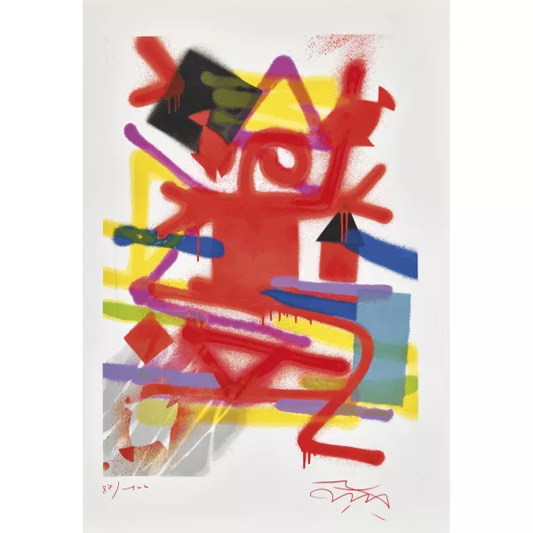 Harald Naegeli — Tanzende Figur.