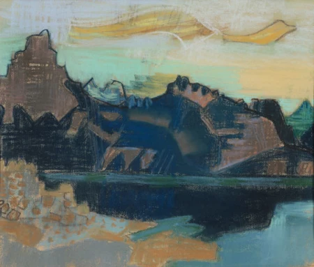 Blick über den Urnersee zu den Mythen, 1931