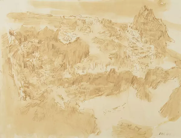 «Berglandschaft im Schächental mit Gross Windgällen» – 1942 – Heinrich Danioth