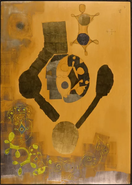 Heinrich Eichmann — Gold auf Ocker, 1969