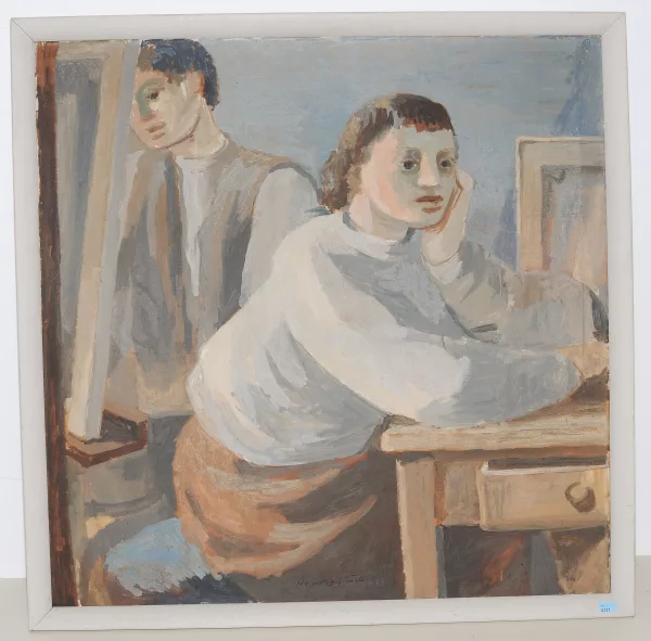 Heinrich Müller — Der Maler und sein Modell im Atelier
