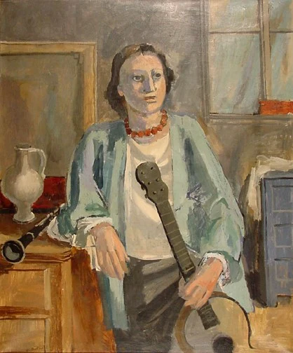 Heinrich Müller — Mädchen mit Gitarre, 1932