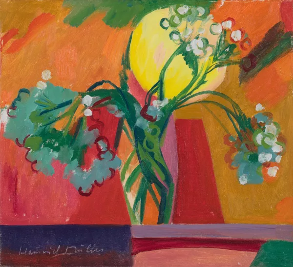 Heinrich Müller — Stillleben mit Blütenzweigen