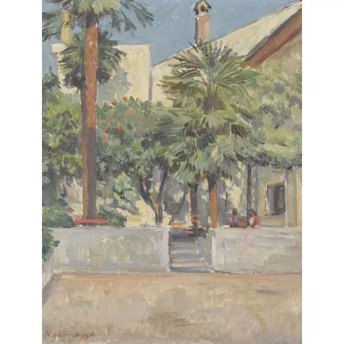 Heinrich Nyffenegger — "Hof in Ascona".