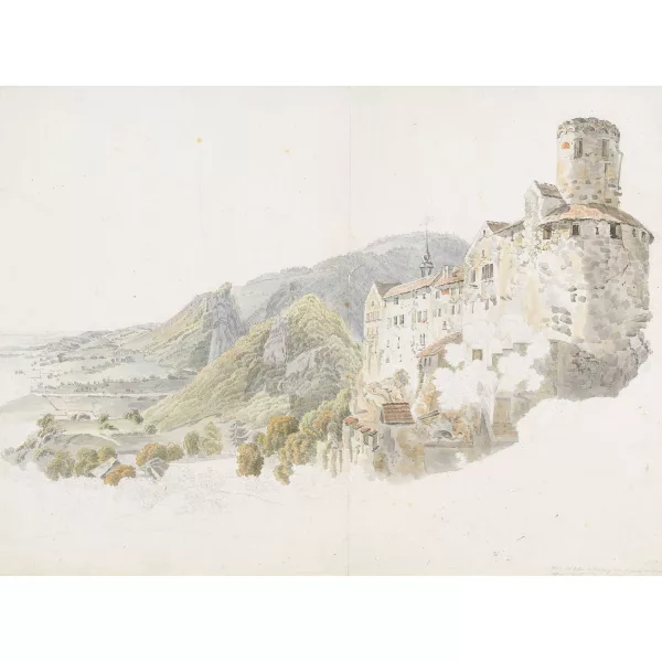 Heinrich Rieter — "Etude du Chateau de Pechbourg dans le Canton de Soleure".