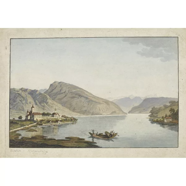 Heinrich Rieter — Château de Spiez sur le lac de Thoune.