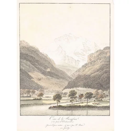 Heinrich Rieter — "Cime de la Jungfrau./vüe près d′Unterseewen".