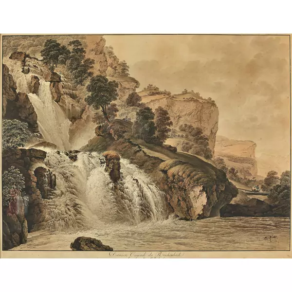 "Dernière cascade du Reichenbach dans la vallée d'Oberhasli"