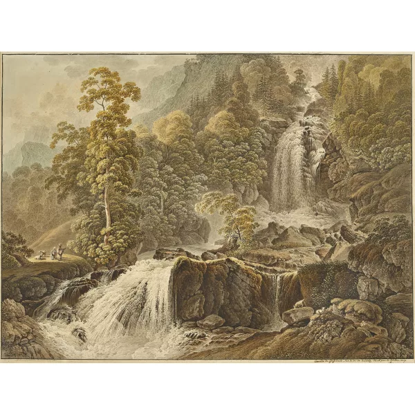 Heinrich Rieter — "Cascade du Giessbach, sur le lac de Brientz".