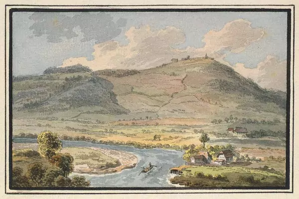 Heinrich Rieter — A. Die Aare bei Bern im Marzili und Blick auf den Gurten B. Blick auf die Alpenkette von einer Höhe bei Thun — Galerie Kornfeld