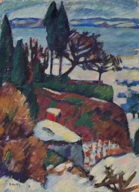 Heinrich Herzig — Winterlandschaft am Bodensee