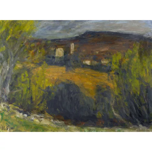 Heinz Schwarz — Expressive Landschaft bei Opio.