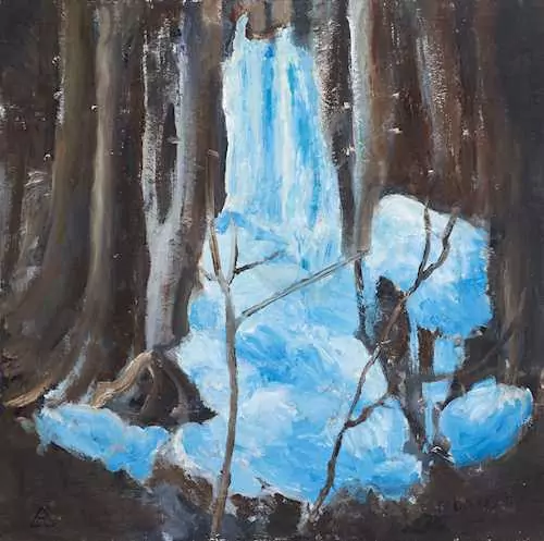 HELEN DAHM — Waldbach im Winter. 1965. — Koller Auktionen