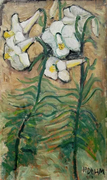 Helen Dahm — Weisse Lilien, 1952